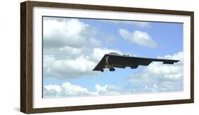 A B-2 Spirit Prepares for Landing-null-Framed Photographic Print