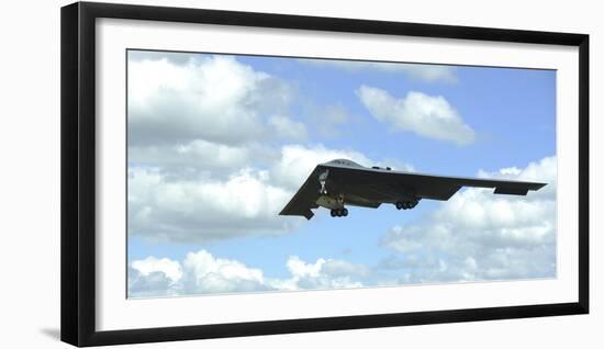 A B-2 Spirit Prepares for Landing-null-Framed Photographic Print