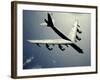 A B-52 Stratofortress in Flight Over the Pacific Ocean-Stocktrek Images-Framed Photographic Print