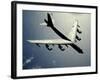 A B-52 Stratofortress in Flight Over the Pacific Ocean-Stocktrek Images-Framed Photographic Print