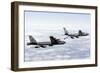 A B-52H Stratofortress Refuels with a Kc-135R Stratotanker-null-Framed Photographic Print