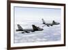 A B-52H Stratofortress Refuels with a Kc-135R Stratotanker-null-Framed Photographic Print
