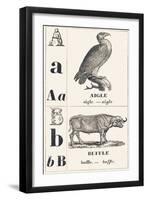 A B: Eagle — Buffalo, 1850 (Engraving)-Louis Simon (1810-1870) Lassalle-Framed Giclee Print