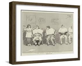 A Baby Barber, Five Men in Seven Minutes-Phil May-Framed Giclee Print