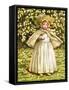 'A baby in white' by Kate Greenaway-Kate Greenaway-Framed Stretched Canvas