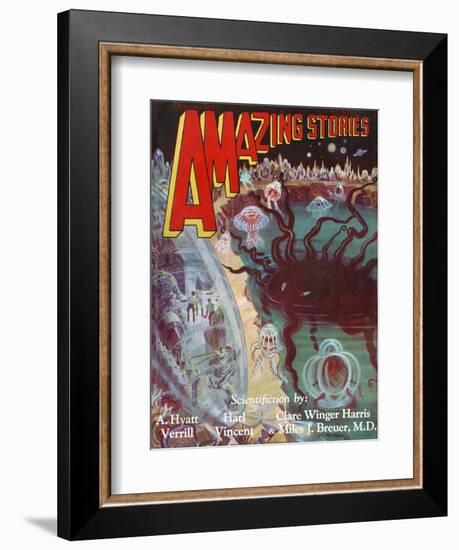 A Baby on Neptune-H Wesso-Framed Art Print