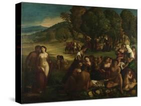 A Bacchanal, C. 1520-Dosso Dossi-Stretched Canvas