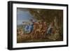 A Bacchanalian Revel before a Herm, 1632-Nicolas Poussin-Framed Giclee Print