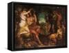 A Bacchanalian Revel-William Etty-Framed Stretched Canvas
