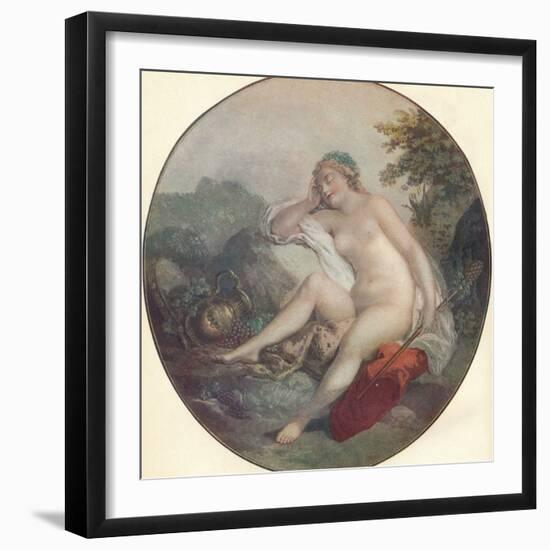 'A Bacchante', 18th century-Francois Boucher-Framed Photographic Print