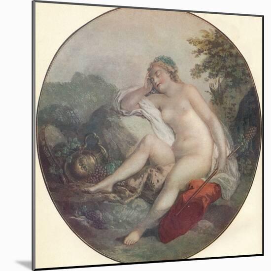 'A Bacchante', 18th century-Francois Boucher-Mounted Photographic Print