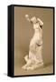 A Bacchante Diverting the Attention of a Tiger, 1813 (Ceramic)-John Gibson-Framed Stretched Canvas