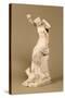 A Bacchante Diverting the Attention of a Tiger, 1813 (Ceramic)-John Gibson-Stretched Canvas