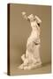 A Bacchante Diverting the Attention of a Tiger, 1813 (Ceramic)-John Gibson-Stretched Canvas