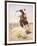 A Bad Hoss-Charles Marion Russell-Framed Art Print