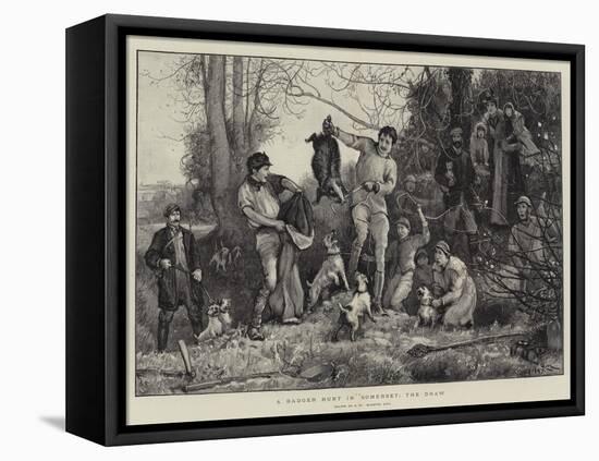 A Badger Hunt in Somerset, the Draw-Robert Walker Macbeth-Framed Stretched Canvas