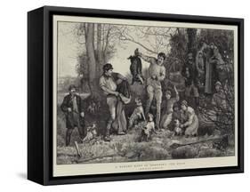 A Badger Hunt in Somerset, the Draw-Robert Walker Macbeth-Framed Stretched Canvas