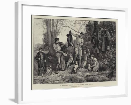 A Badger Hunt in Somerset, the Draw-Robert Walker Macbeth-Framed Giclee Print