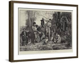 A Badger Hunt in Somerset, the Draw-Robert Walker Macbeth-Framed Giclee Print