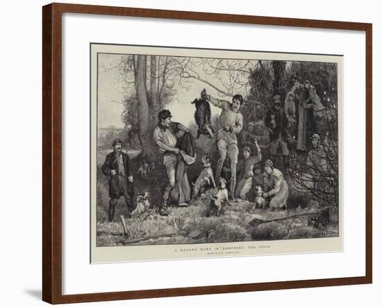 A Badger Hunt in Somerset, the Draw-Robert Walker Macbeth-Framed Giclee Print