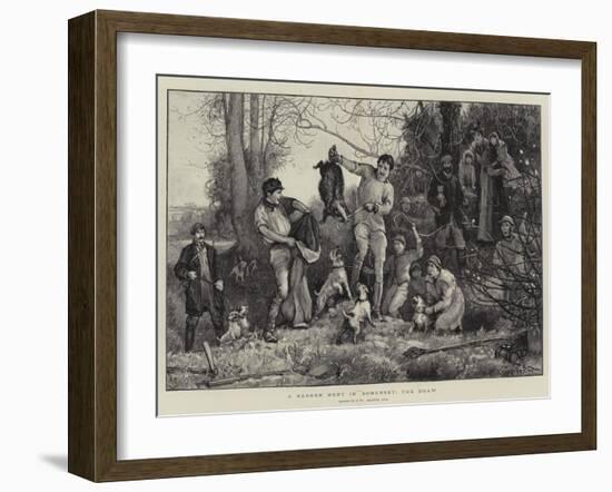 A Badger Hunt in Somerset, the Draw-Robert Walker Macbeth-Framed Giclee Print