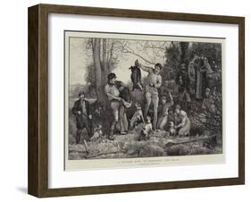 A Badger Hunt in Somerset, the Draw-Robert Walker Macbeth-Framed Giclee Print