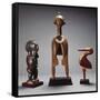 A Baga Dance Crest, Ra-Bomp Ra-Feth, a Baga Female Figure and a Fine Baga Bird, A-Bemp-null-Framed Stretched Canvas