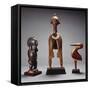 A Baga Dance Crest, Ra-Bomp Ra-Feth, a Baga Female Figure and a Fine Baga Bird, A-Bemp-null-Framed Stretched Canvas