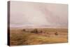 A Baggage Train Crossing a Plain-David Cox-Stretched Canvas