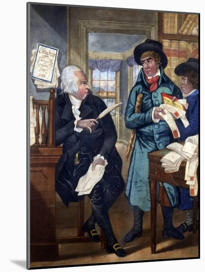 A Bailiff and an Attorney - 'A Match for the Devil'-null-Mounted Premium Giclee Print