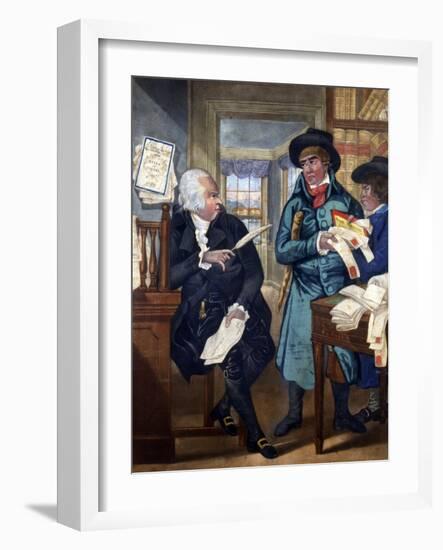 A Bailiff and an Attorney - 'A Match for the Devil'-null-Framed Giclee Print