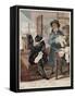 A Bailiff and And Attorney - a Match for the Devil-Robert Dighton-Framed Stretched Canvas