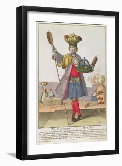 A Baker, C.1735-Martin Engelbrecht-Framed Giclee Print