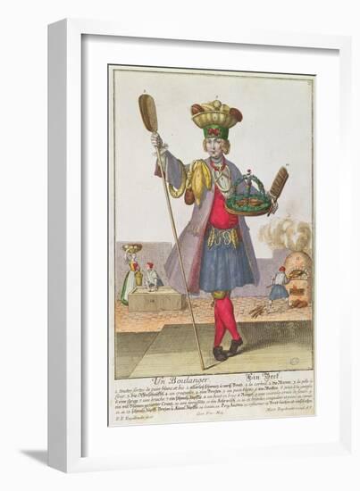 A Baker, C.1735-Martin Engelbrecht-Framed Giclee Print