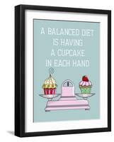 A Balanced Diet-Fab Funky-Framed Art Print