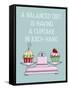 A Balanced Diet-Fab Funky-Framed Stretched Canvas