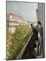 A Balcony, Boulevard Haussmann, 1880-Gustave Caillebotte-Mounted Giclee Print