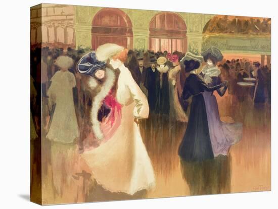 A Ball in Paris (W/C on Paper)-Louis Abel-Truchet-Stretched Canvas