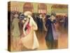 A Ball in Paris (W/C on Paper)-Louis Abel-Truchet-Stretched Canvas