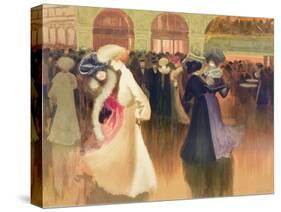 A Ball in Paris (W/C on Paper)-Louis Abel-Truchet-Stretched Canvas