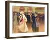 A Ball in Paris (W/C on Paper)-Louis Abel-Truchet-Framed Giclee Print