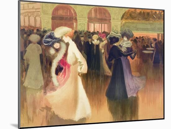 A Ball in Paris (W/C on Paper)-Louis Abel-Truchet-Mounted Giclee Print