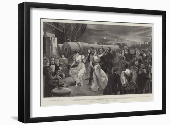 A Ball on Board a Battleship-Arthur Hopkins-Framed Giclee Print