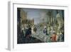 A Ball on the Terrace of a Palace-Hieronymus Janssens-Framed Giclee Print