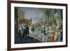 A Ball on the Terrace of a Palace-Hieronymus Janssens-Framed Giclee Print