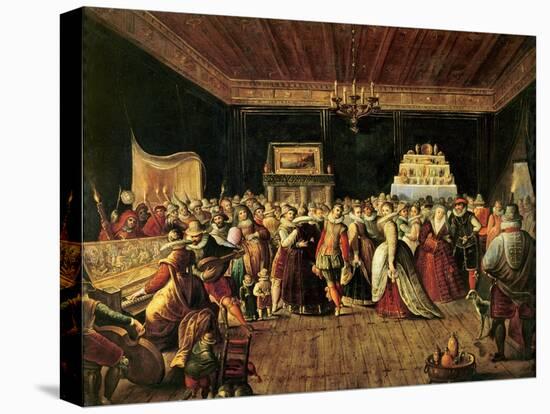 A Ball-Frans The Elder Francken-Stretched Canvas