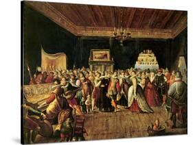 A Ball-Frans The Elder Francken-Stretched Canvas