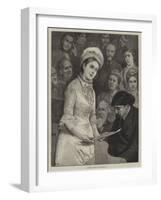 A Ballad Concert-Alfred Edward Emslie-Framed Giclee Print