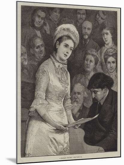 A Ballad Concert-Alfred Edward Emslie-Mounted Giclee Print