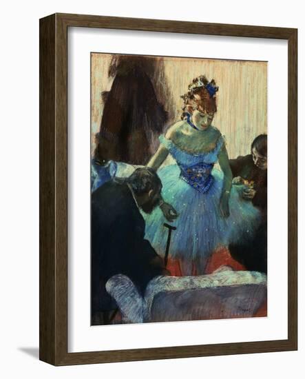 A Ballet Dancer in Her Dressing Room-Edgar Degas-Framed Giclee Print